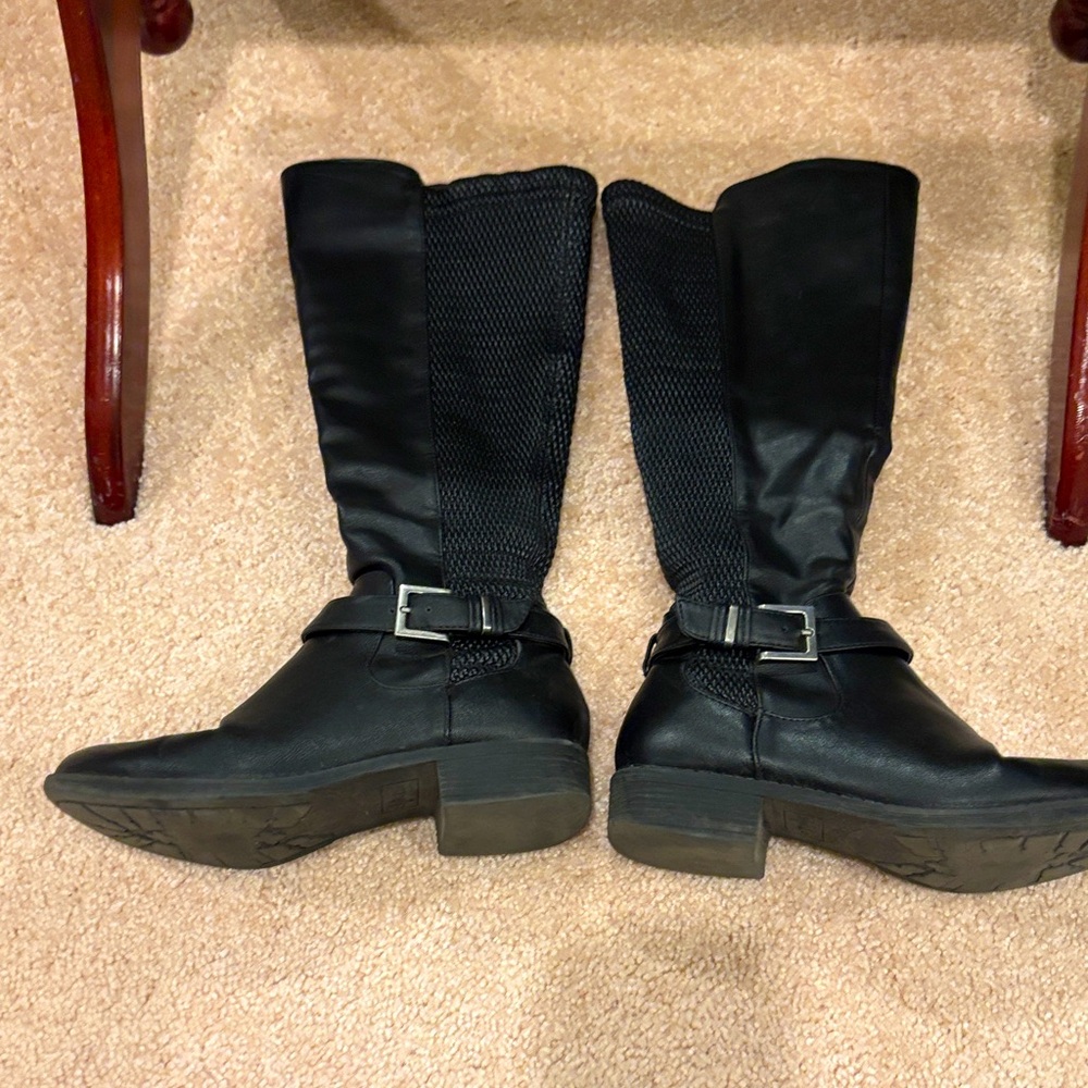 Style‎ & Co Black Tall Riding Boots Size 6